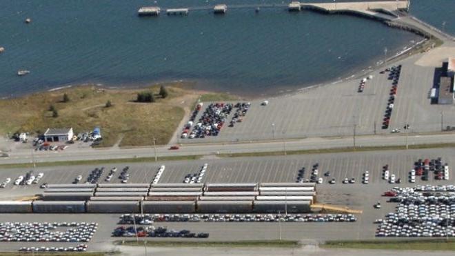 An ariel view of the Autoport lot